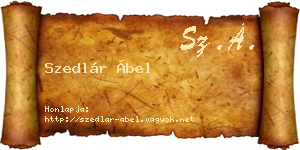 Szedlár Ábel névjegykártya
